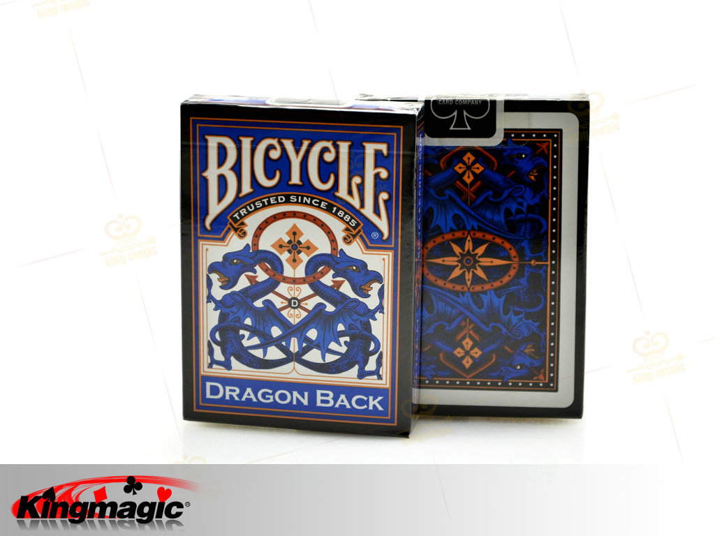 Bicycle Dragon Back Playing Card (Blue) - Click Image to Close