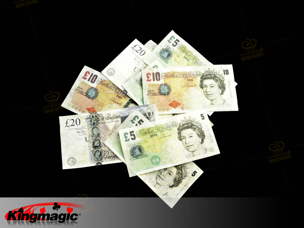 Bill Flash Paper Of British Pound - Set 10 - Click Image to Close